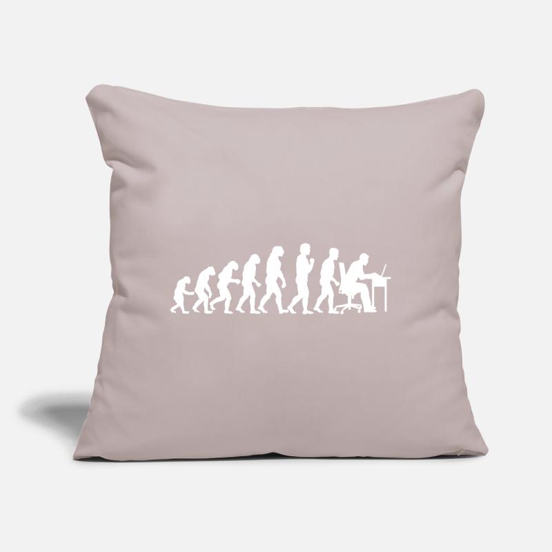 Evolution Computer Technician Nerd Programming Sofa pillow with filling 45cm x 45cm