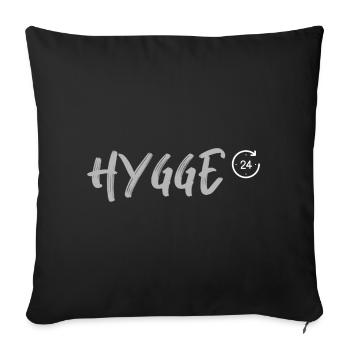Hygge 24h - Sofa pillow with filling 45cm x 45cm - black - Front