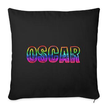 oscar rs rainbow - Sofa pillow with filling 45cm x 45cm - black - Front