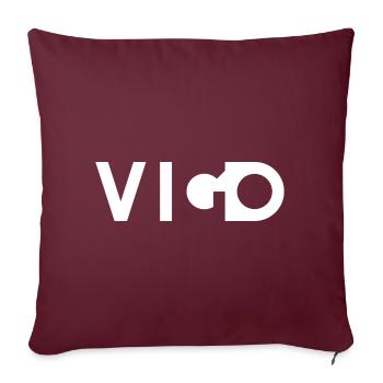 VIGO – Pontevedra – Galice – Espagne - Coussin et housse de 45 x 45 cm - bordeaux - Devant