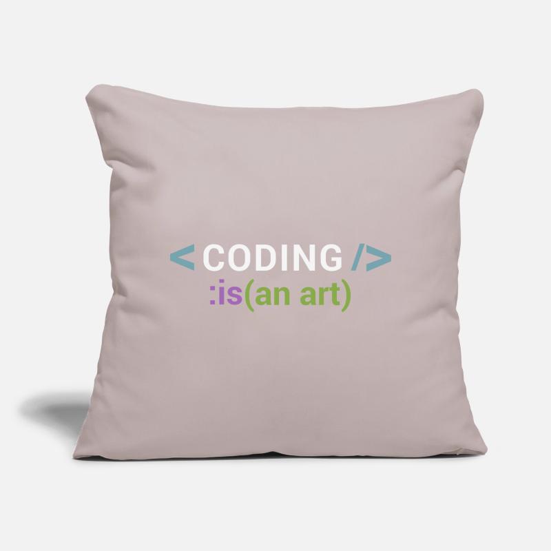 Coder est un art Coussin et housse de 45 x 45 cm