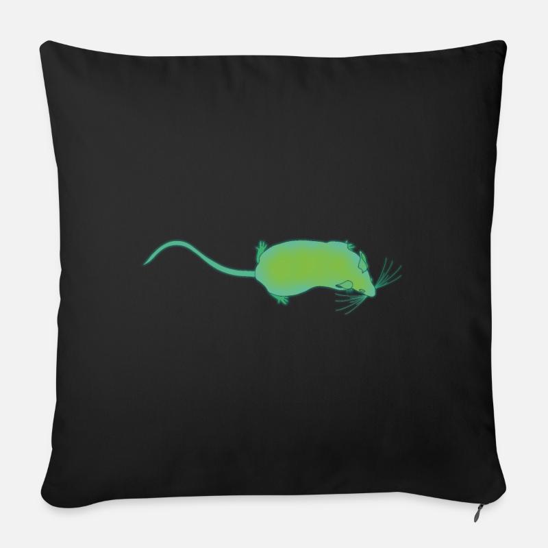 Bio Maus - Sofakissen mit Füllung 45 x 45 cm - Schwarz
