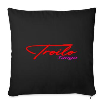 Troilo Tango - Sofa pillow with filling 45cm x 45cm - black - Front