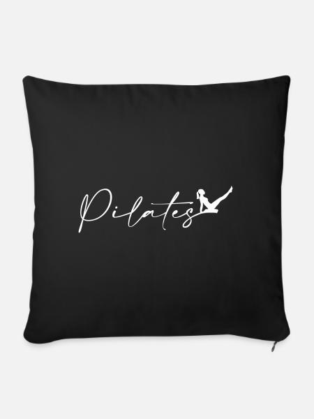 Pilates - Sofakissen mit Füllung 45 x 45 cm - Schwarz