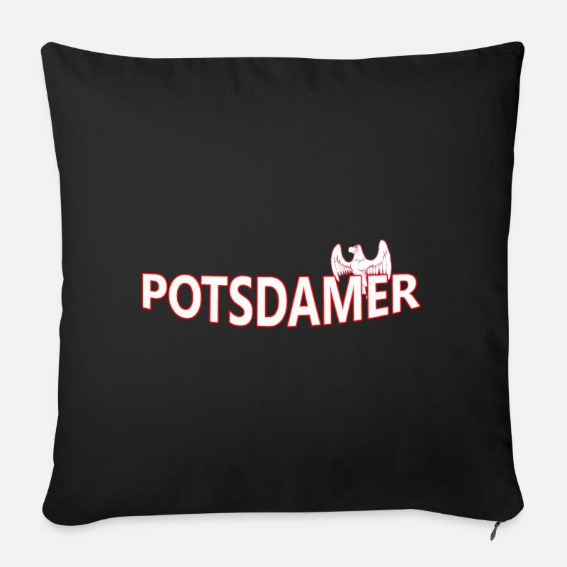 POTSDAMER - Sofakissen mit Füllung 45 x 45 cm - Schwarz