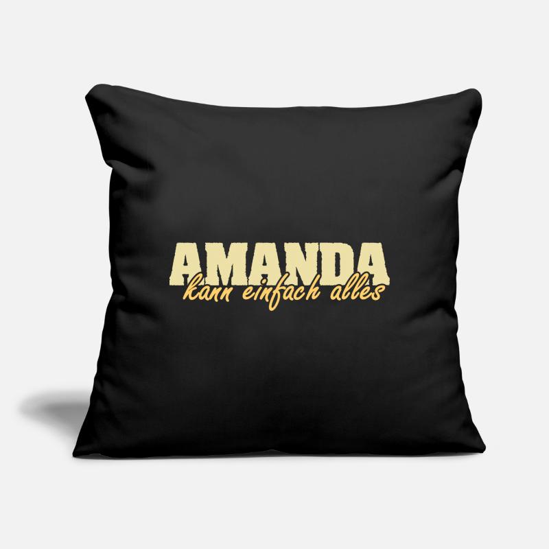 Amanda als Spruch Sofakissen mit Füllung 45 x 45 cm