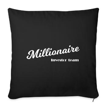 Millionnaires et capitalistes - Coussin et housse de 45 x 45 cm - noir - Devant