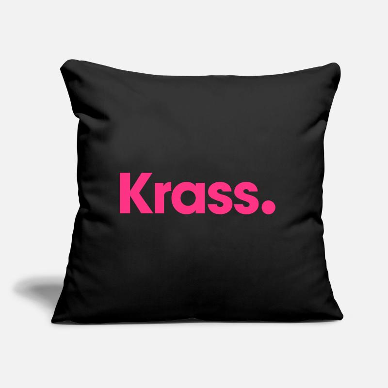 Crazy, meme, couleur de conception modifiable. Coussin et housse de 45 x 45 cm