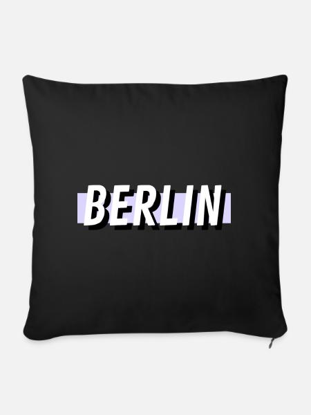 Berlin - Sofakissen mit Füllung 45 x 45 cm - Schwarz
