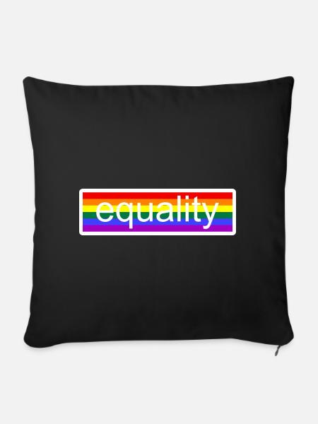 Equality - Sofakissen mit Füllung 45 x 45 cm - Schwarz