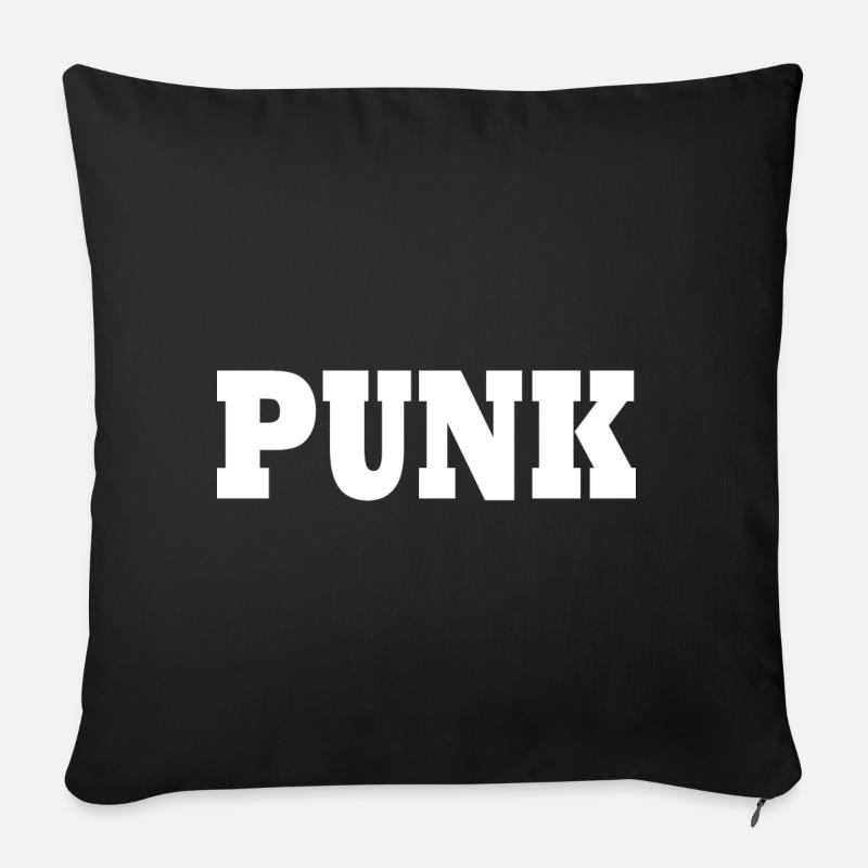 Punk - Sofakissen mit Füllung 45 x 45 cm - Schwarz