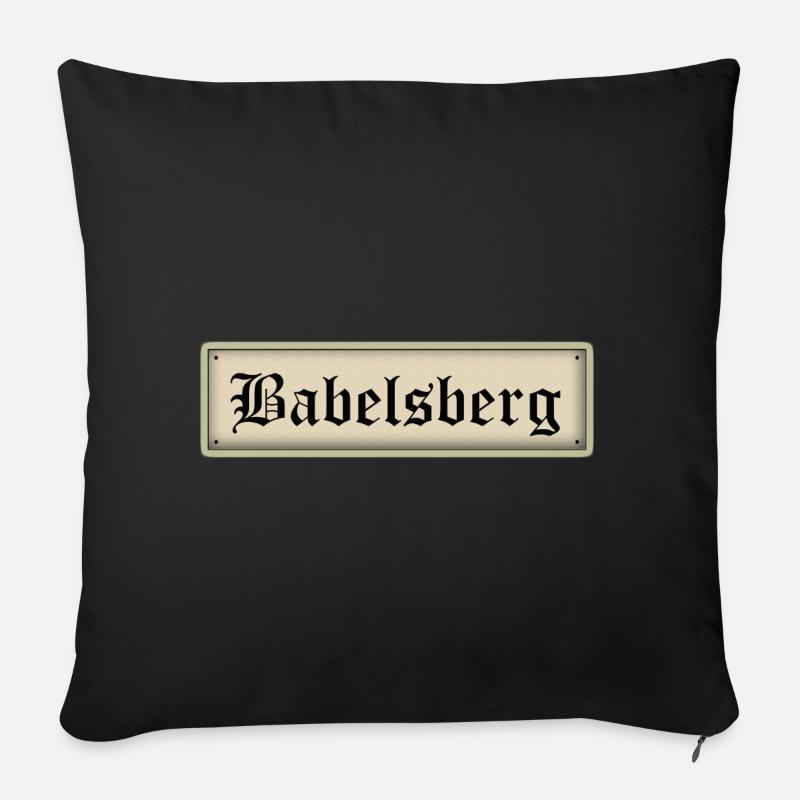 BABELSBERG - Sofakissen mit Füllung 45 x 45 cm - Schwarz