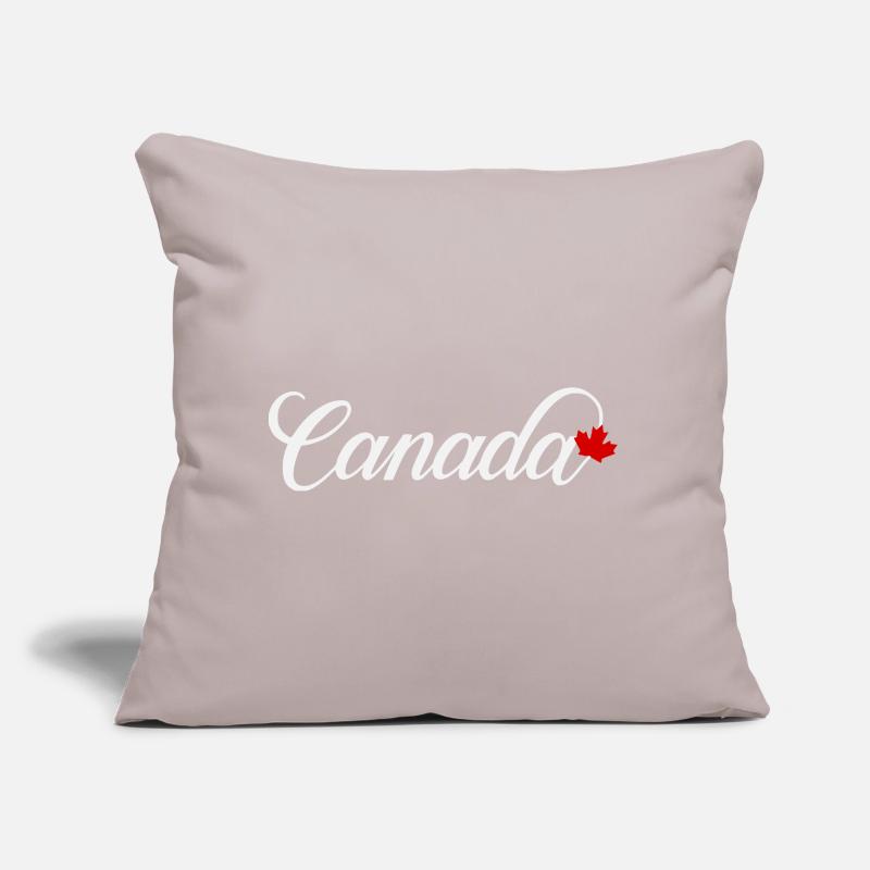 Canada Script with Maple Leaf Sofa pillow with filling 45cm x 45cm