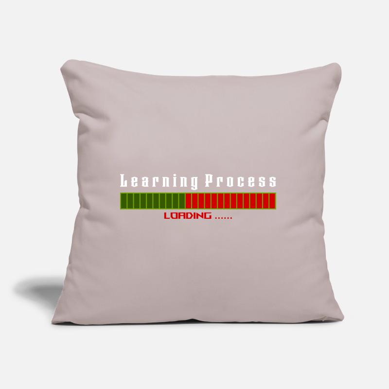 Learning Process Loading black shirt Sofa pillow with filling 45cm x 45cm