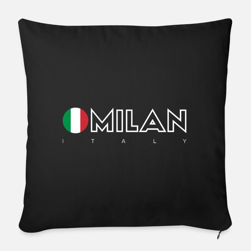 Mailand - Sofakissen mit Füllung 45 x 45 cm - Schwarz