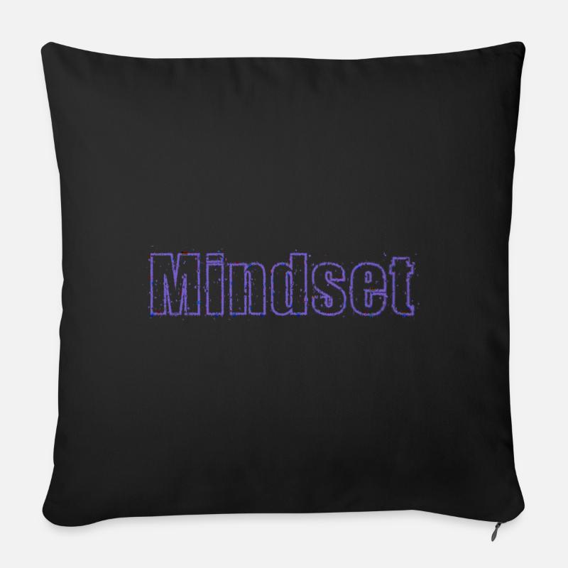 Mindset - Sofakissen mit Füllung 45 x 45 cm - Schwarz