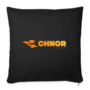 Chnor - le nord - Coussin et housse de 45 x 45 cm - noir - Devant