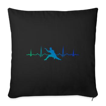 Kungfu Martial Arts Women Men Kung Fu Wushu - Sofa pillow with filling 45cm x 45cm - black - Front