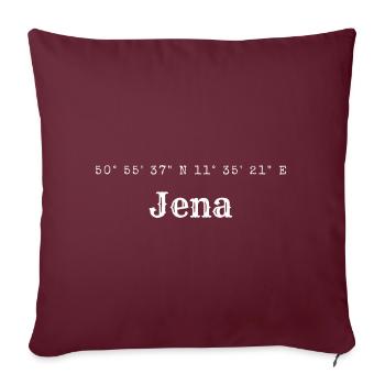Jena coordinates - Sofa pillow with filling 45cm x 45cm - burgundy - Front