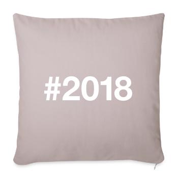 2018 Hashtag 8 Years 8th Birthday - Sofa pillow with filling 45cm x 45cm - light taupe - Front
