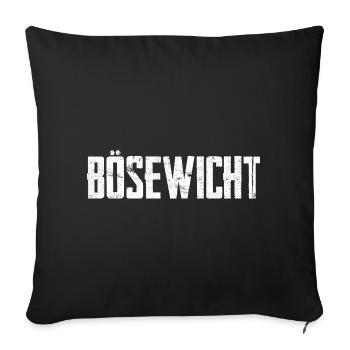 Bösewicht - Sofakissen mit Füllung 45 x 45 cm - Schwarz - Vorne