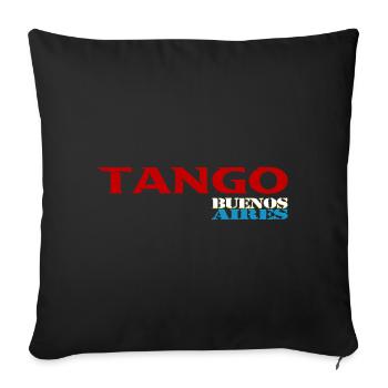 Tango - Sofa pillow with filling 45cm x 45cm - black - Front