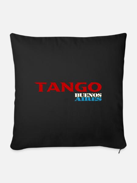 Tango - Coussin et housse de 45 x 45 cm - noir