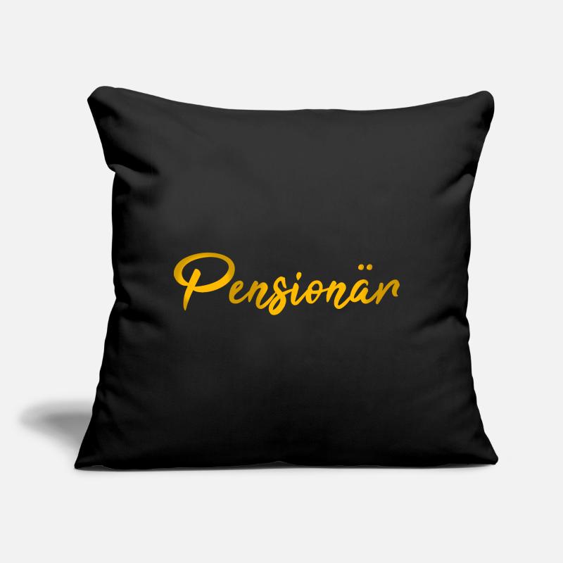 Écriture Cadeau de retraité Coussin et housse de 45 x 45 cm