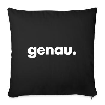 Exactly. - Sofa pillow with filling 45cm x 45cm - black - Front