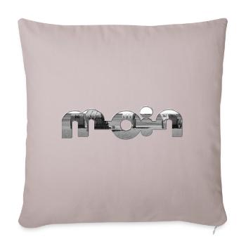Hello - Sofa pillow with filling 45cm x 45cm - light taupe - Front