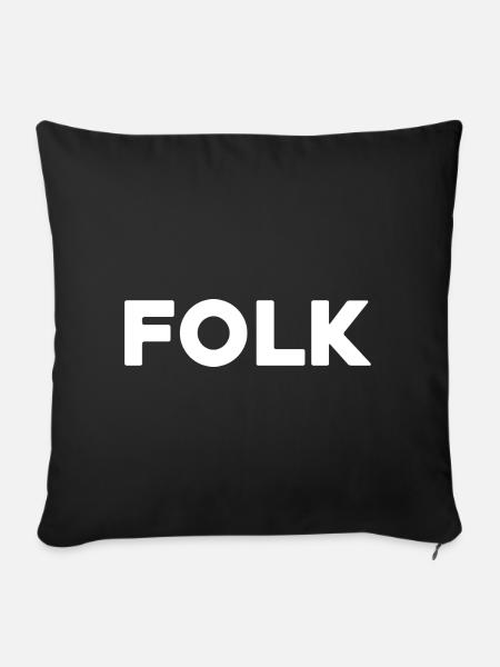 Leute - Sofakissen mit Füllung 45 x 45 cm - Schwarz