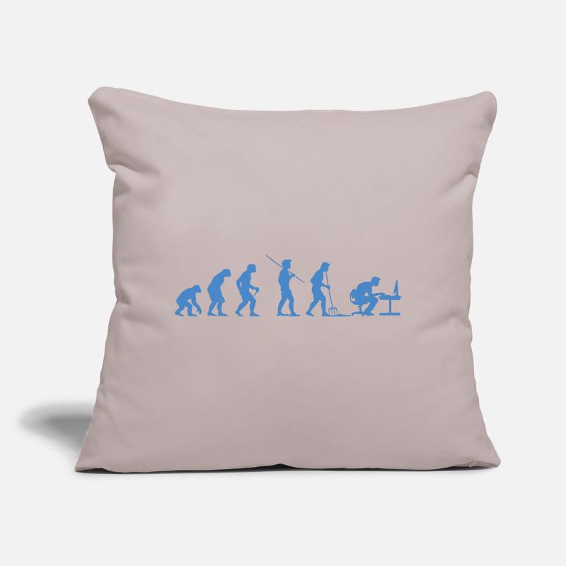 Programmer Evolution Computer Scientist Developer Sofa pillow with filling 45cm x 45cm