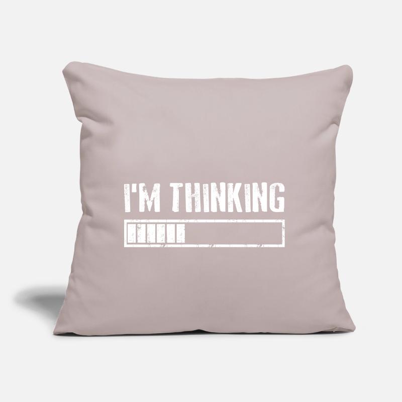 I'M THINKING Loading Gaming Computer Humor Sofakissen mit Füllung 45 x 45 cm