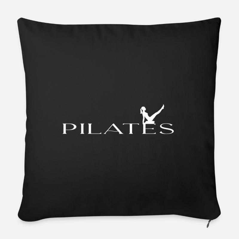 Pilates - Sofakissen mit Füllung 45 x 45 cm - Schwarz