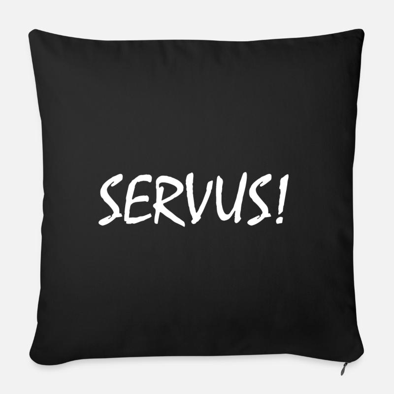 Servus - Sofakissen mit Füllung 45 x 45 cm - Schwarz