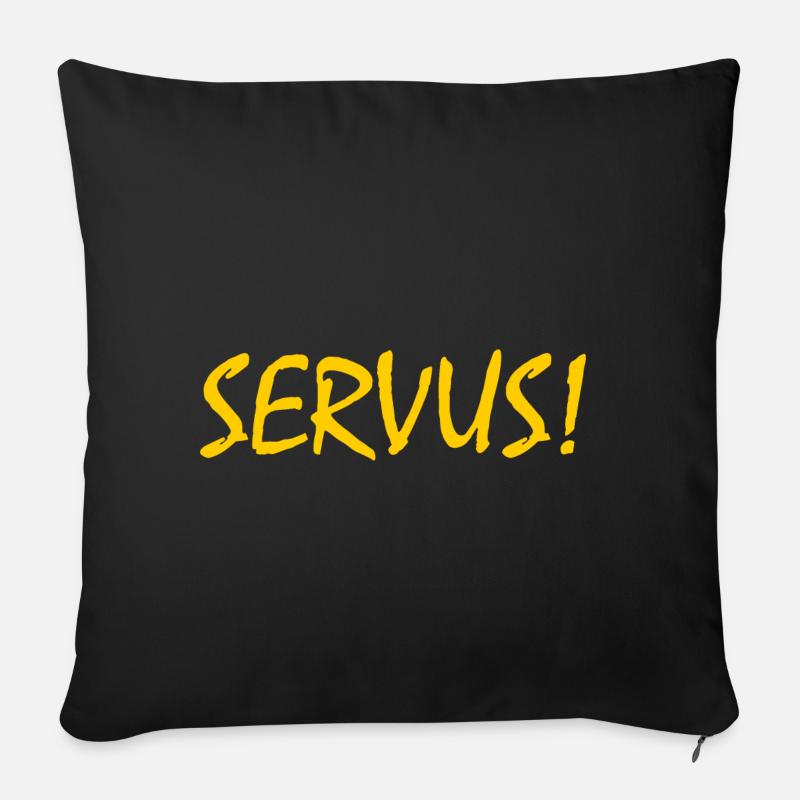 Servus - Sofakissen mit Füllung 45 x 45 cm - Schwarz