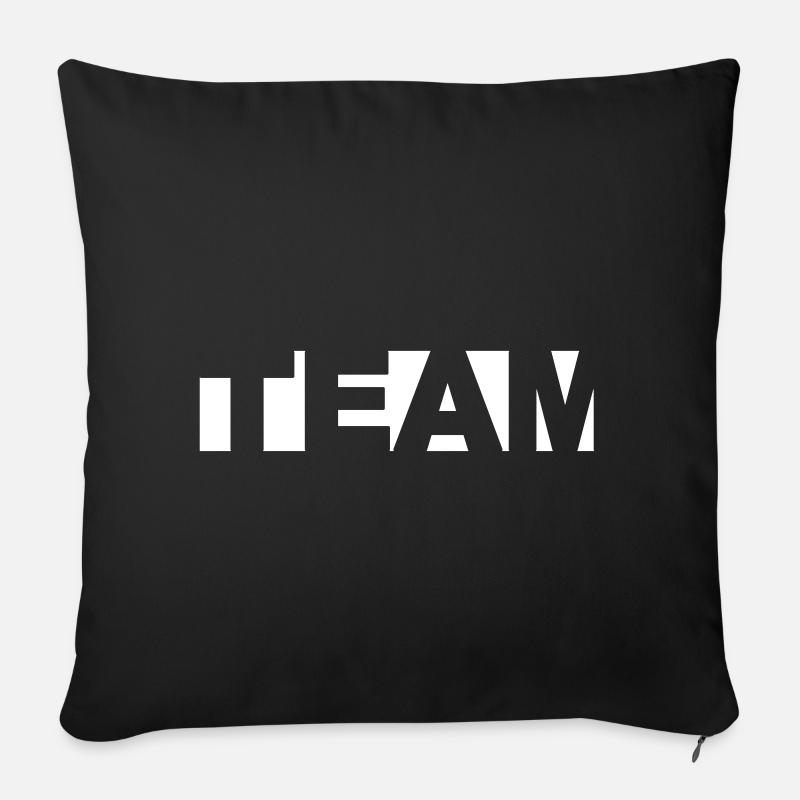 Team - Sofakissen mit Füllung 45 x 45 cm - Schwarz