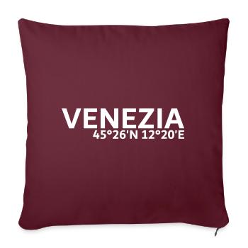 Venezia coordinates - Sofa pillow with filling 45cm x 45cm - burgundy - Front