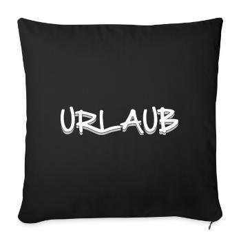 HOLIDAY - Sofa pillow with filling 45cm x 45cm - black - Front