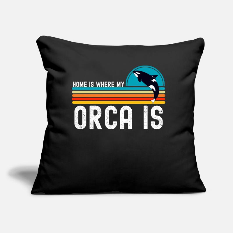 Orca Coussin et housse de 45 x 45 cm