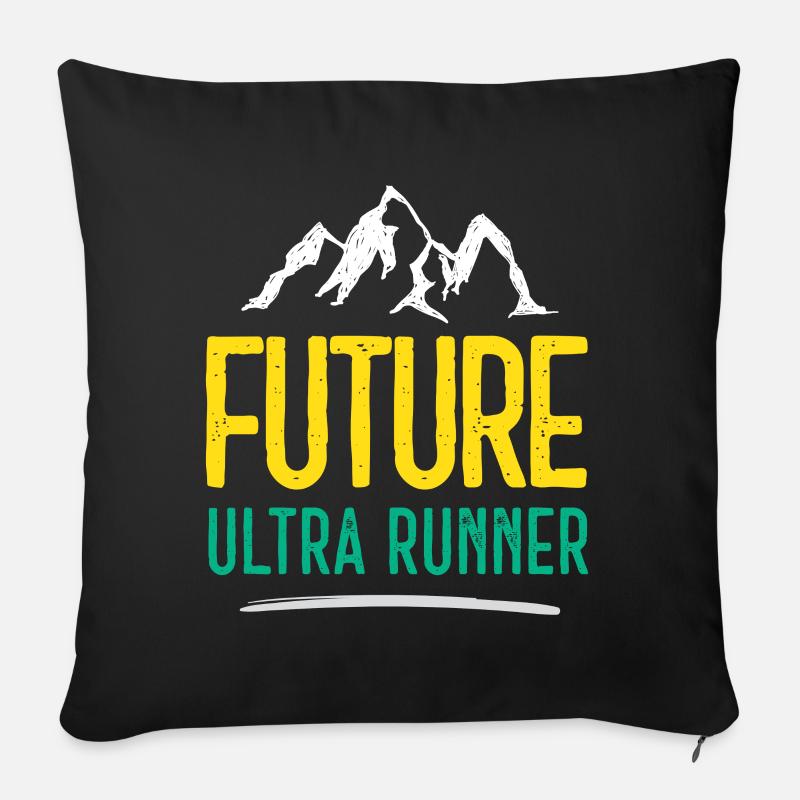 Future Ultra Runner - Sofakissen mit Füllung 45 x 45 cm - Schwarz