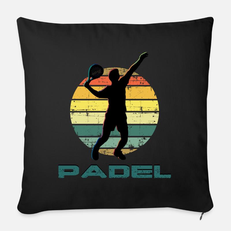 Padel - Sofakissen mit Füllung 45 x 45 cm - Schwarz