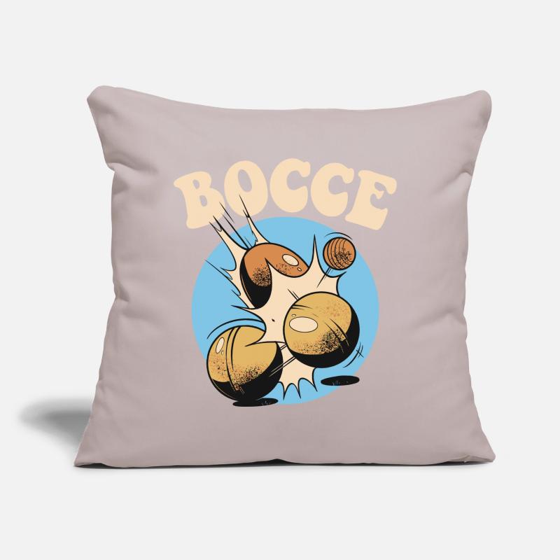 Bocce Spruch Bocce Ball mit Jack Bocci Game Bocce Sofakissen mit Füllung 45 x 45 cm