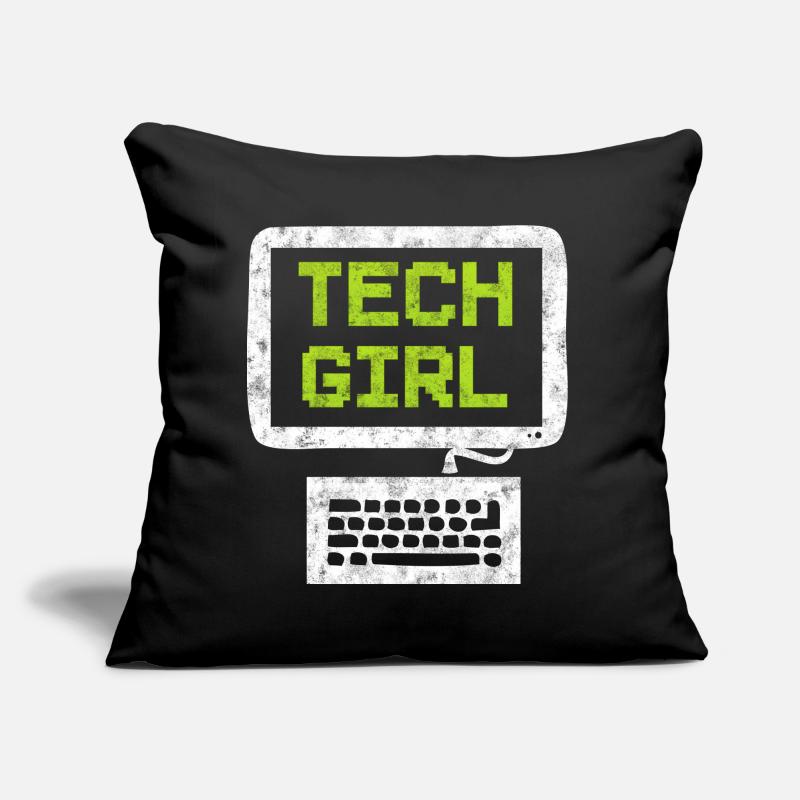 Tech Girl Computertechniker Sofakissen mit Füllung 45 x 45 cm