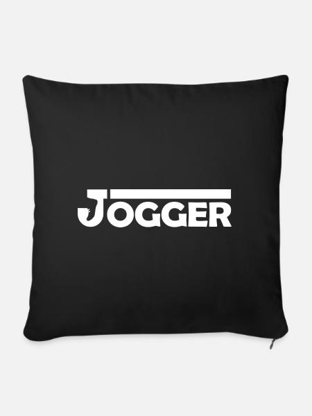 Jogger - Sofakissen mit Füllung 45 x 45 cm - Schwarz