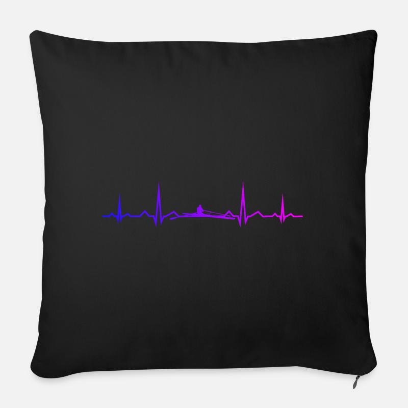 Rowing Ruderer Damen Rudern Herren - Sofakissen mit Füllung 45 x 45 cm - Schwarz