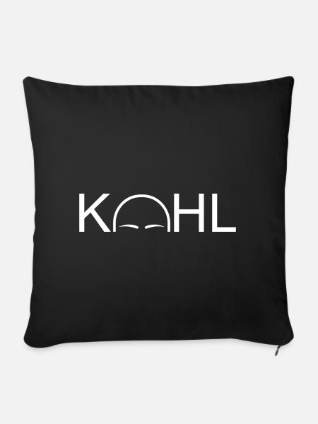 Kahl - Sofakissen mit Füllung 45 x 45 cm - Schwarz
