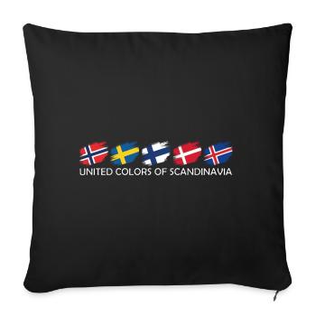 United Colors of Scandinavia - Sofakissen mit Füllung 45 x 45 cm - Schwarz - Vorne