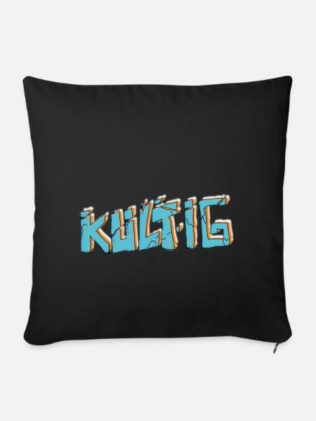 Kultig - Sofakissen mit Füllung 45 x 45 cm - Schwarz