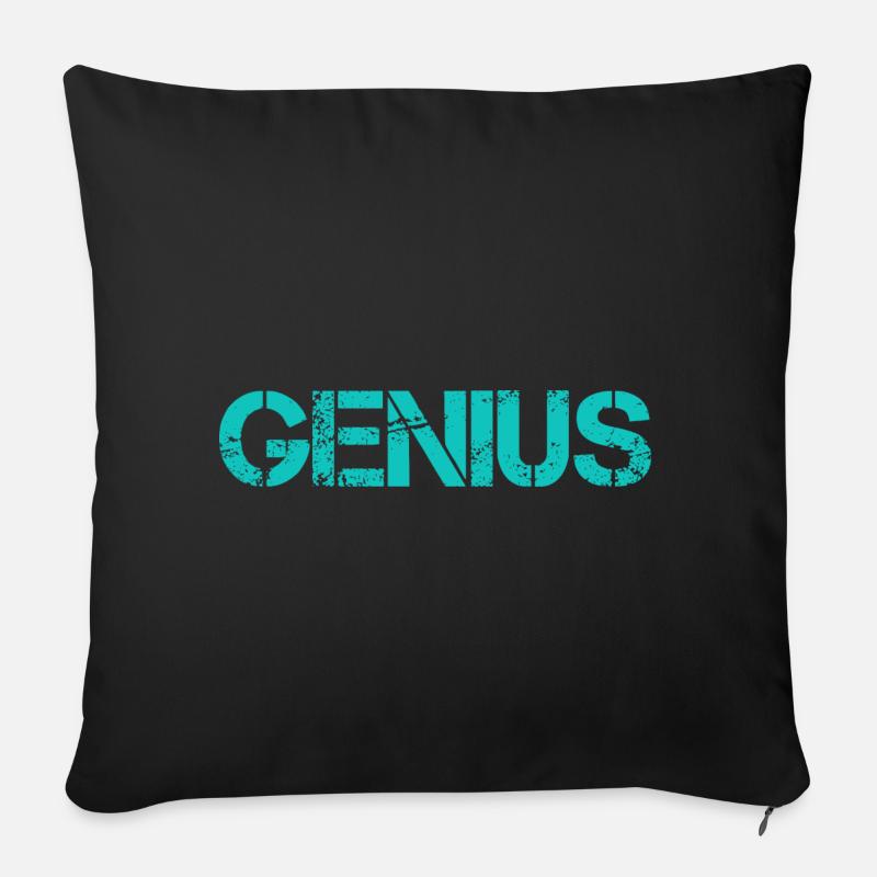 GENIUS - Sofakissen mit Füllung 45 x 45 cm - Schwarz